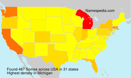 Surname Somes in USA Surname Somes in USA