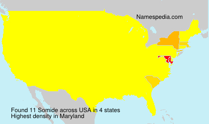 Surname Somide in USA Surname Somide in USA