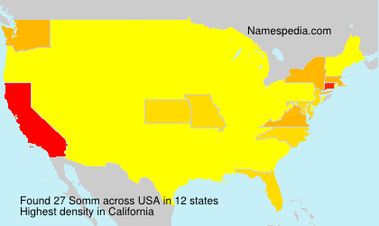 Surname Somm in USA Surname Somm in USA