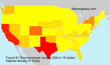 Surname Sommermeyer in USA Surname Sommermeyer in USA