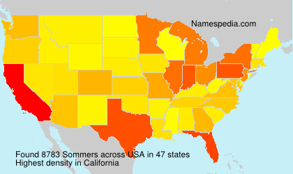 Surname Sommers in USA Surname Sommers in USA