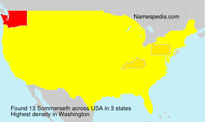 Surname Sommerseth in USA Surname Sommerseth in USA