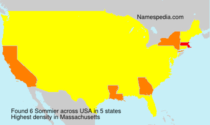 Surname Sommier in USA Surname Sommier in USA