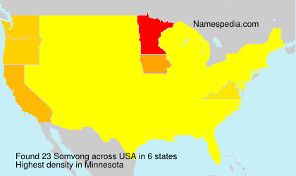 Surname Somvong in USA Surname Somvong in USA