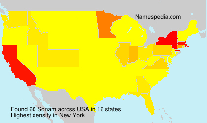 Surname Sonam in USA Surname Sonam in USA