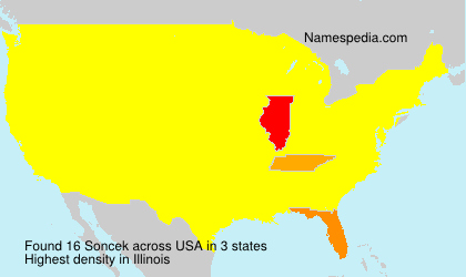 Surname Soncek in USA Surname Soncek in USA
