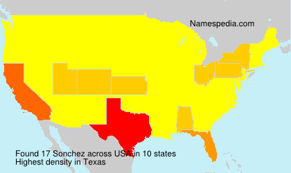 Surname Sonchez in USA