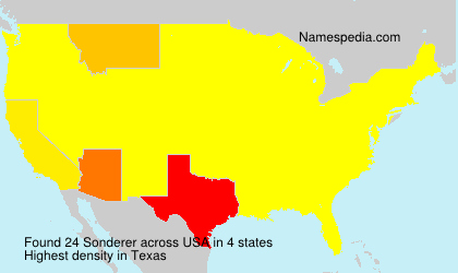 Surname Sonderer in USA Surname Sonderer in USA