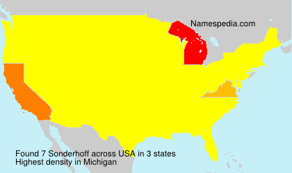 Surname Sonderhoff in USA Surname Sonderhoff in USA