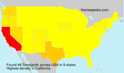 Surname Sondgroth in USA Surname Sondgroth in USA