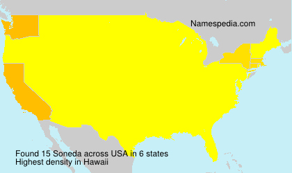 Surname Soneda in USA Surname Soneda in USA