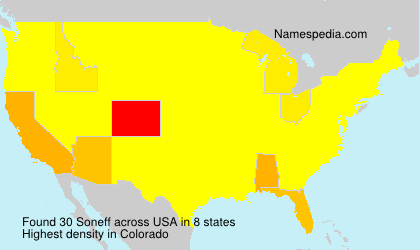 Surname Soneff in USA Surname Soneff in USA