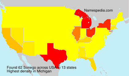 Surname Sonego in USA Surname Sonego in USA