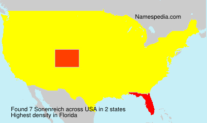 Surname Sonenreich in USA Surname Sonenreich in USA