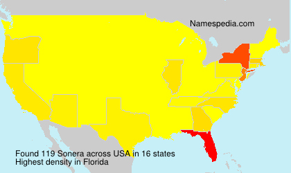 Surname Sonera in USA Surname Sonera in USA