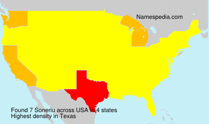 Surname Soneriu in USA Surname Soneriu in USA
