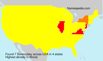 Surname Sonevytsky in USA