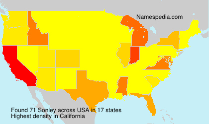 Surname Sonley in USA Surname Sonley in USA