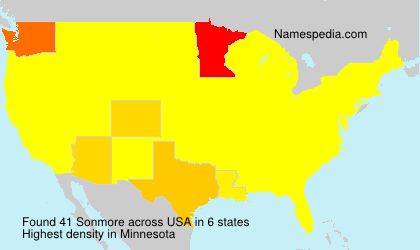 Surname Sonmore in USA Surname Sonmore in USA