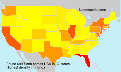 Surname Sonn in USA