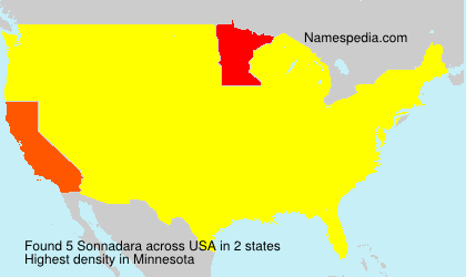 Surname Sonnadara in USA
