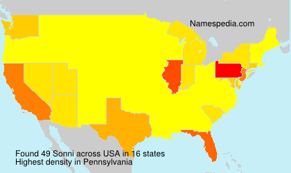 Surname Sonni in USA Surname Sonni in USA