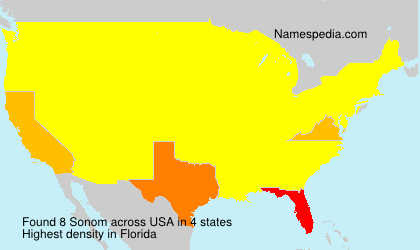 Surname Sonom in USA Surname Sonom in USA
