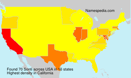 Surname Sonti in USA Surname Sonti in USA