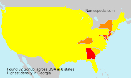 Surname Sonubi in USA Surname Sonubi in USA
