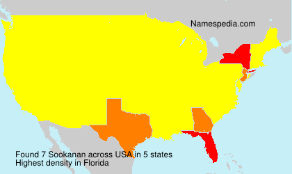 Surname Sookanan in USA Surname Sookanan in USA