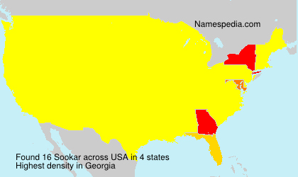 Surname Sookar in USA Surname Sookar in USA