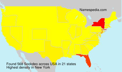 Surname Sookdeo in USA Surname Sookdeo in USA