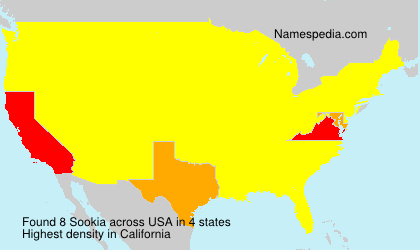 Surname Sookia in USA Surname Sookia in USA