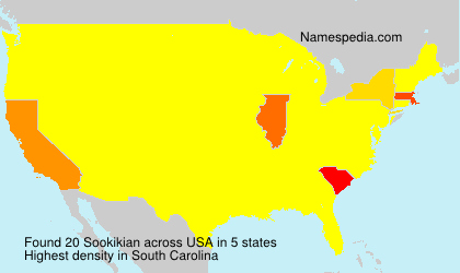 Surname Sookikian in USA Surname Sookikian in USA