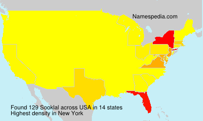 Surname Sooklal in USA Surname Sooklal in USA
