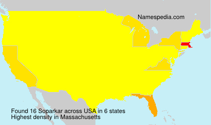 Surname Soparkar in USA