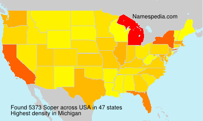 Surname Soper in USA Surname Soper in USA
