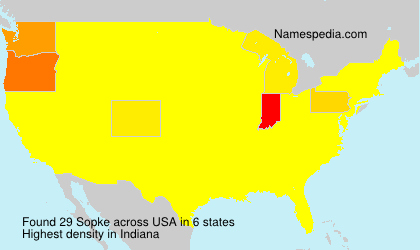 Surname Sopke in USA