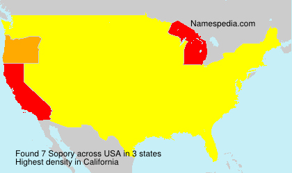Surname Sopory in USA Surname Sopory in USA