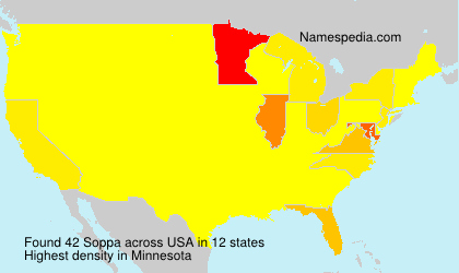 Surname Soppa in USA Surname Soppa in USA