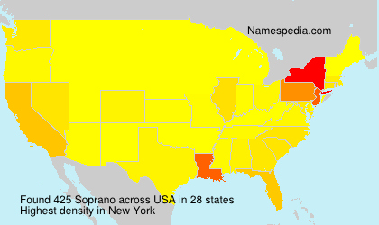 Surname Soprano in USA Surname Soprano in USA