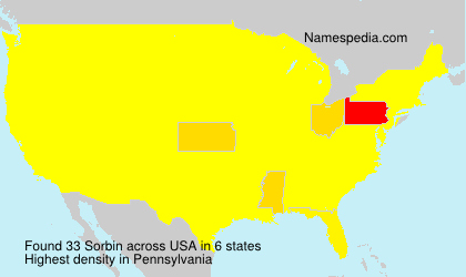 Surname Sorbin in USA Surname Sorbin in USA