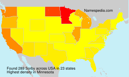 Surname Sorby in USA Surname Sorby in USA