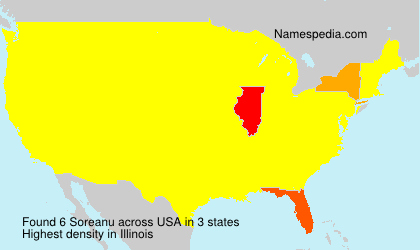 Surname Soreanu in USA