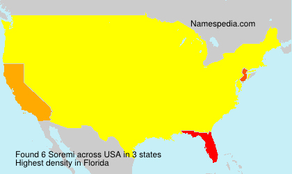 Surname Soremi in USA Surname Soremi in USA