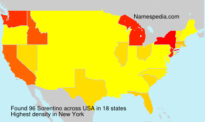 Surname Sorentino in USA Surname Sorentino in USA