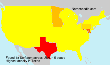 Surname Sorflaten in USA Surname Sorflaten in USA