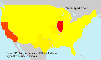 Surname Sorgea in USA Surname Sorgea in USA