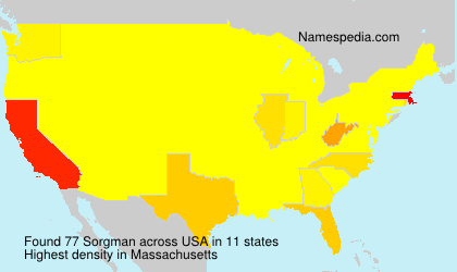 Surname Sorgman in USA Surname Sorgman in USA