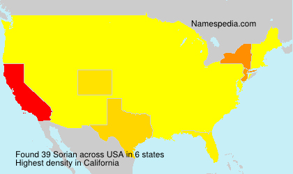 Surname Sorian in USA Surname Sorian in USA